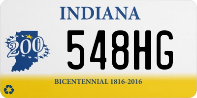 IN license plate 548HG