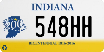 IN license plate 548HH