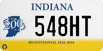 IN license plate 548HT