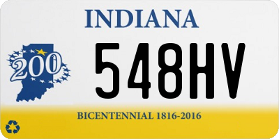 IN license plate 548HV