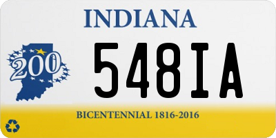 IN license plate 548IA