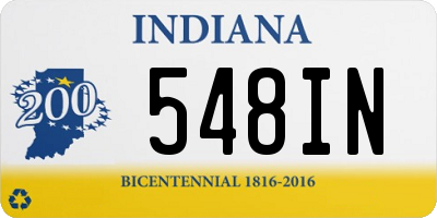 IN license plate 548IN