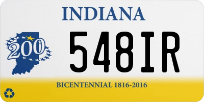 IN license plate 548IR