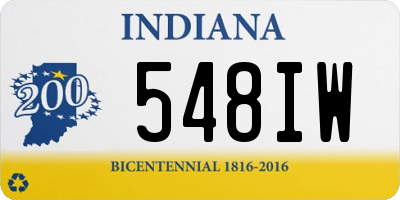 IN license plate 548IW