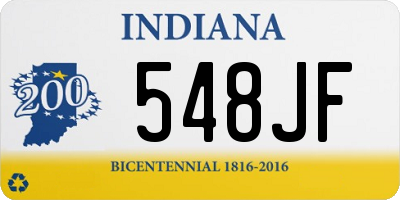 IN license plate 548JF