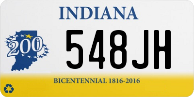 IN license plate 548JH