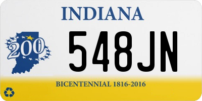 IN license plate 548JN