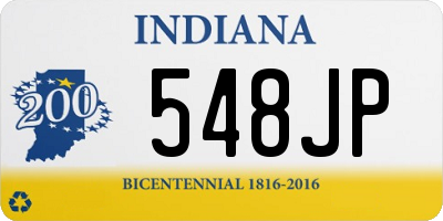 IN license plate 548JP