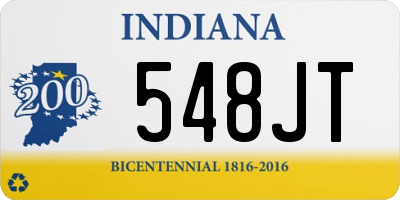 IN license plate 548JT