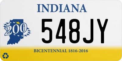 IN license plate 548JY