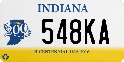 IN license plate 548KA