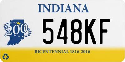 IN license plate 548KF