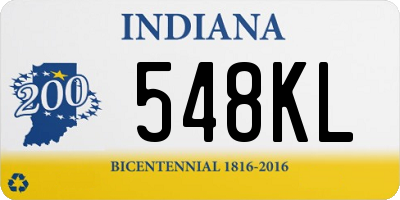 IN license plate 548KL