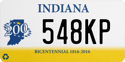 IN license plate 548KP