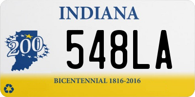 IN license plate 548LA