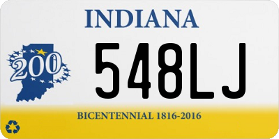 IN license plate 548LJ