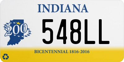 IN license plate 548LL