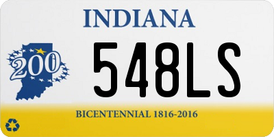 IN license plate 548LS