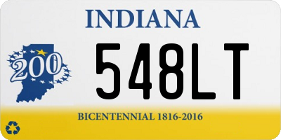 IN license plate 548LT