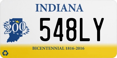 IN license plate 548LY