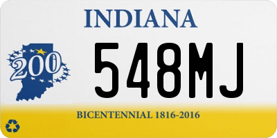 IN license plate 548MJ