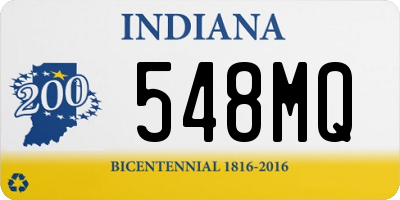 IN license plate 548MQ