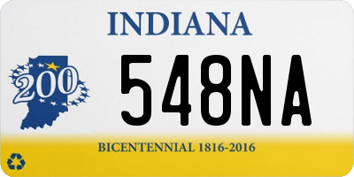 IN license plate 548NA