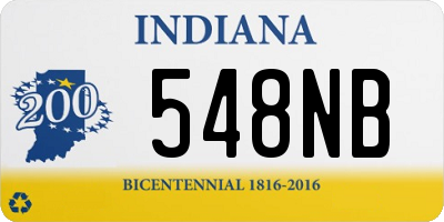 IN license plate 548NB