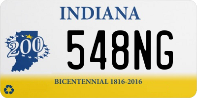 IN license plate 548NG