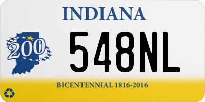 IN license plate 548NL