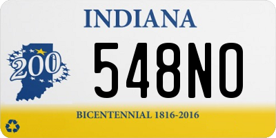 IN license plate 548NO