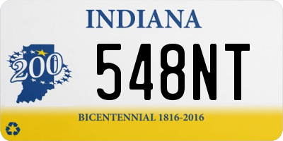 IN license plate 548NT