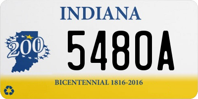 IN license plate 548OA