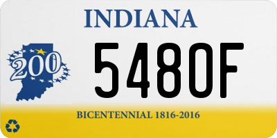IN license plate 548OF