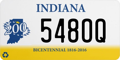 IN license plate 548OQ