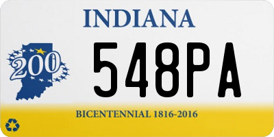 IN license plate 548PA