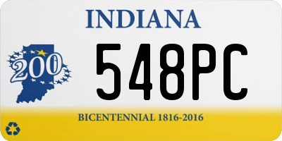 IN license plate 548PC