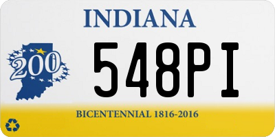 IN license plate 548PI