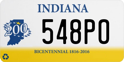 IN license plate 548PO