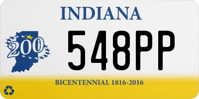 IN license plate 548PP