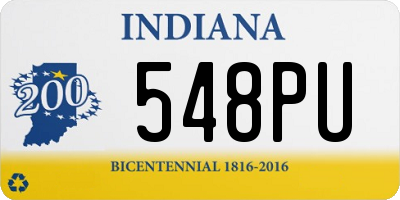 IN license plate 548PU