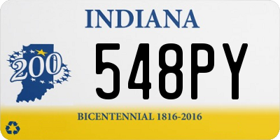 IN license plate 548PY