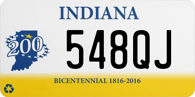 IN license plate 548QJ