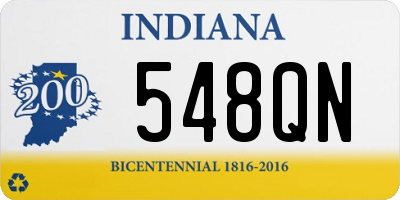 IN license plate 548QN