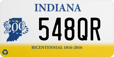 IN license plate 548QR