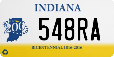 IN license plate 548RA