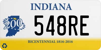 IN license plate 548RE