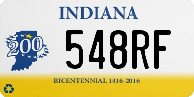 IN license plate 548RF