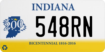 IN license plate 548RN