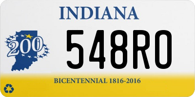 IN license plate 548RO